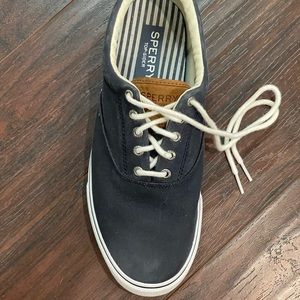 NWOT Men’s Sperry Navy CVO Canvas Sneaker Sz 10.5